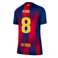 Stroje piłkarskie Barcelona Pedri Gonzalez #8 Koszulka Podstawowej dla damskie 2025-26 Krótki Rękaw